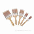 Bristle paint brush with wooden handle